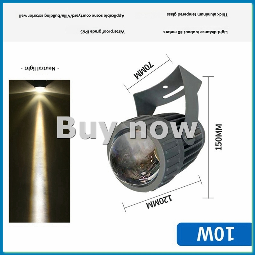 Outdoor Lighting Ip65 - ไฟสปอตไลท์ติดผนังสวน LED สำหรับภายนอกอาคาร 10W ไฟส่องสว่างภูมิทัศน์ AC220V