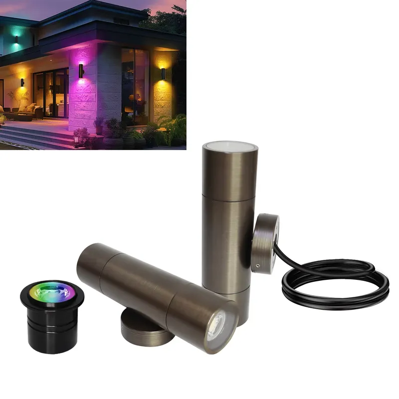 Outdoor Lighting Ip65 - โคมไฟติดผนัง LED สำหรับภายนอกอาคาร ทำจากทองเหลืองทนทาน ดีไซน์กันน้ำ IP65