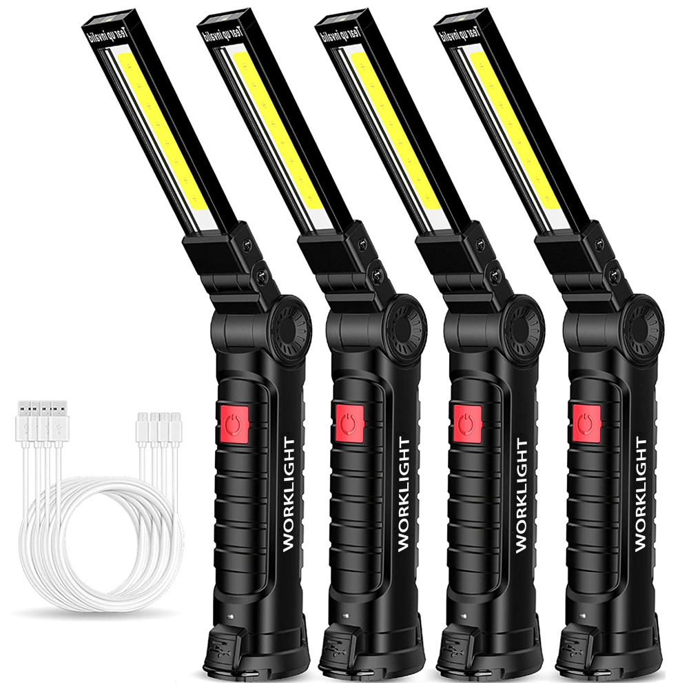 Outdoor Lighting Types - ไฟฉาย LED แบบพับได้แบบพกพาแม่เหล็กที่แข็งแกร่ง COB ไฟทำงานประเภท C