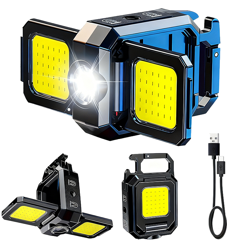 Outdoor Lighting Usb - ไฟฉายขนาดเล็กพวงกุญแจไฟ COB ไฟทำงาน USB โคมไฟแบบชาร์จไฟได้พร้อม 90