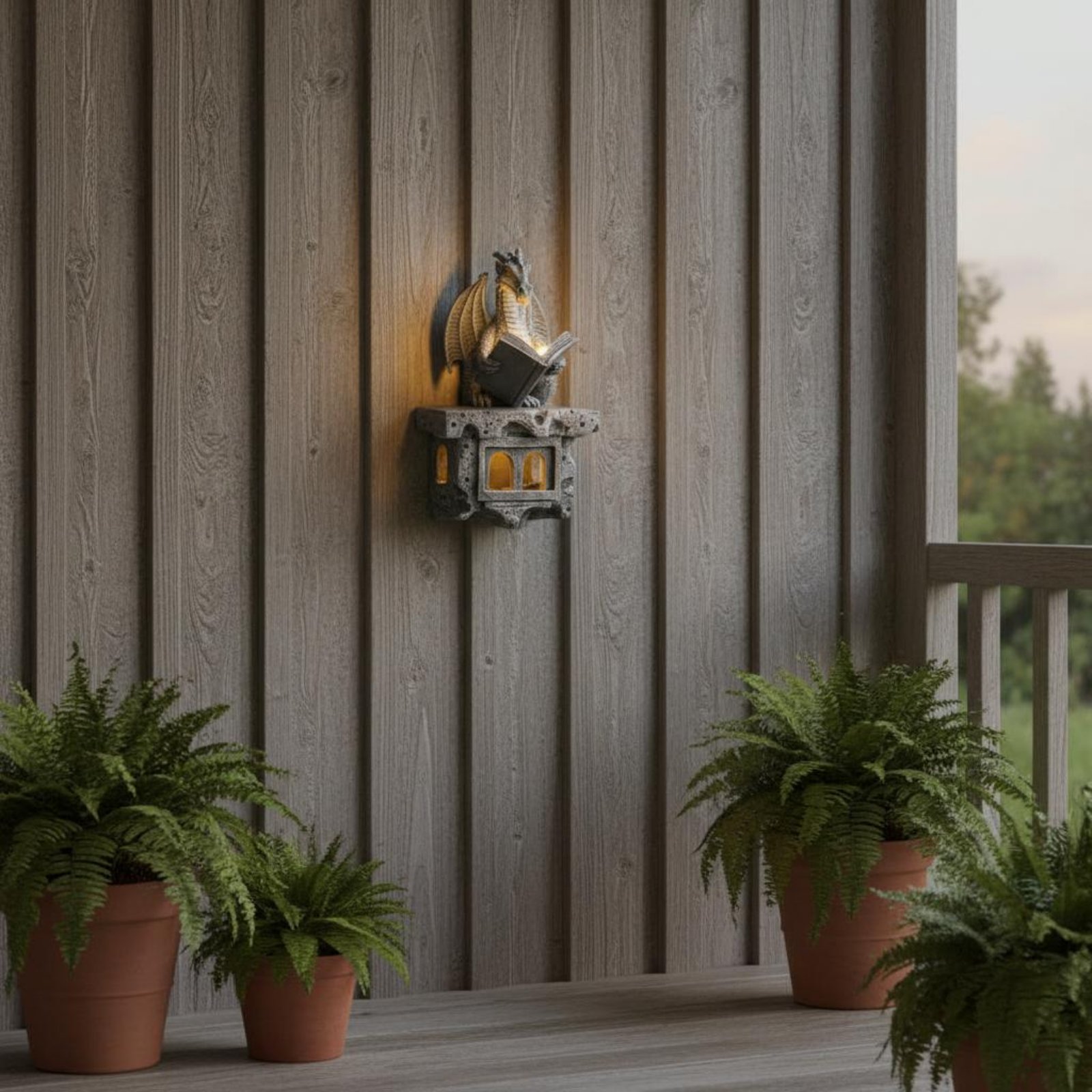 Outdoor Lighting Ip65 - ไฟประดับสวนรูปวิเวิร์นพลังงานแสงอาทิตย์ เปิด/ปิดอัตโนมัติ ตกแต่งสวนสวยงามสไตล์ยุคกลาง ไฟตกแต่งภายนอกสำหรับลานบ้าน