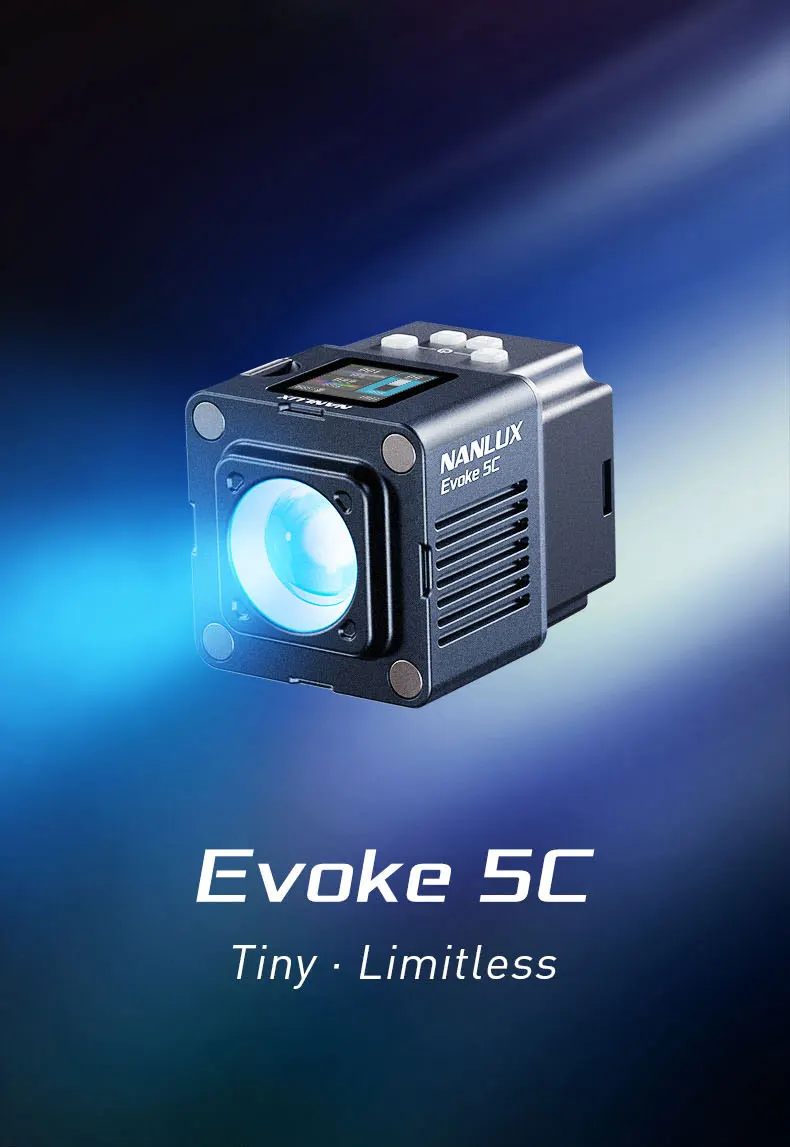 Outdoor Lighting Kit Photography - ไฟวิดีโอ LED สองสี NANLUX Evoke 5C