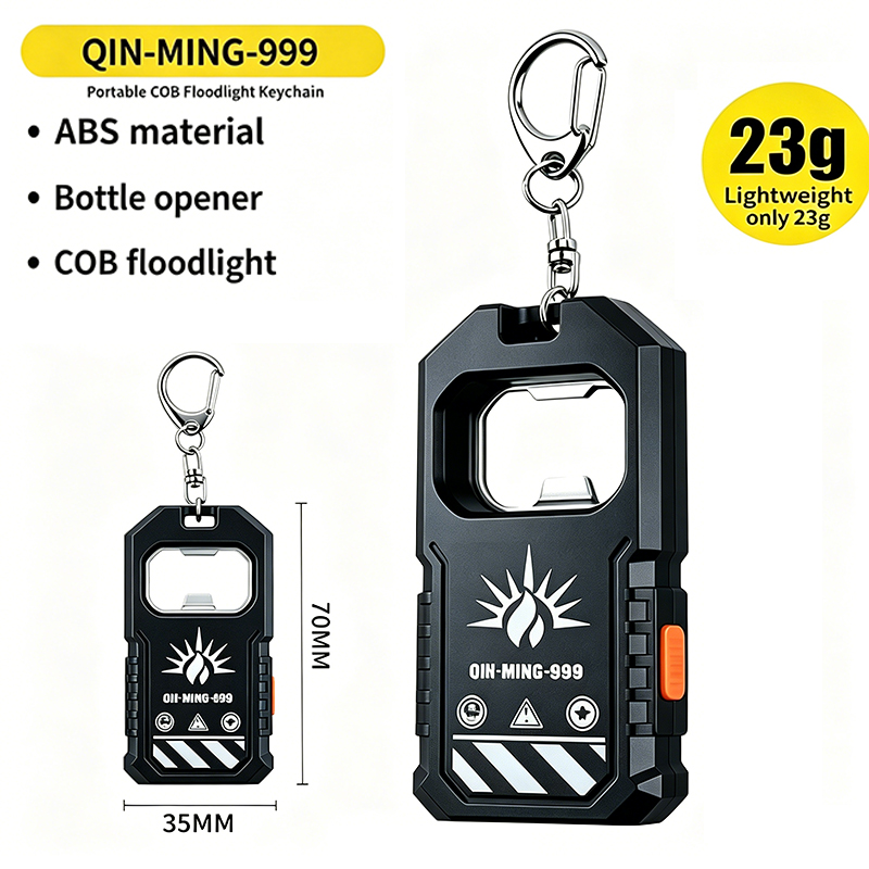 Outdoor Lighting Usb - ไฟฉายพวงกุญแจ LED COB แบบพกพา 2 ชิ้น