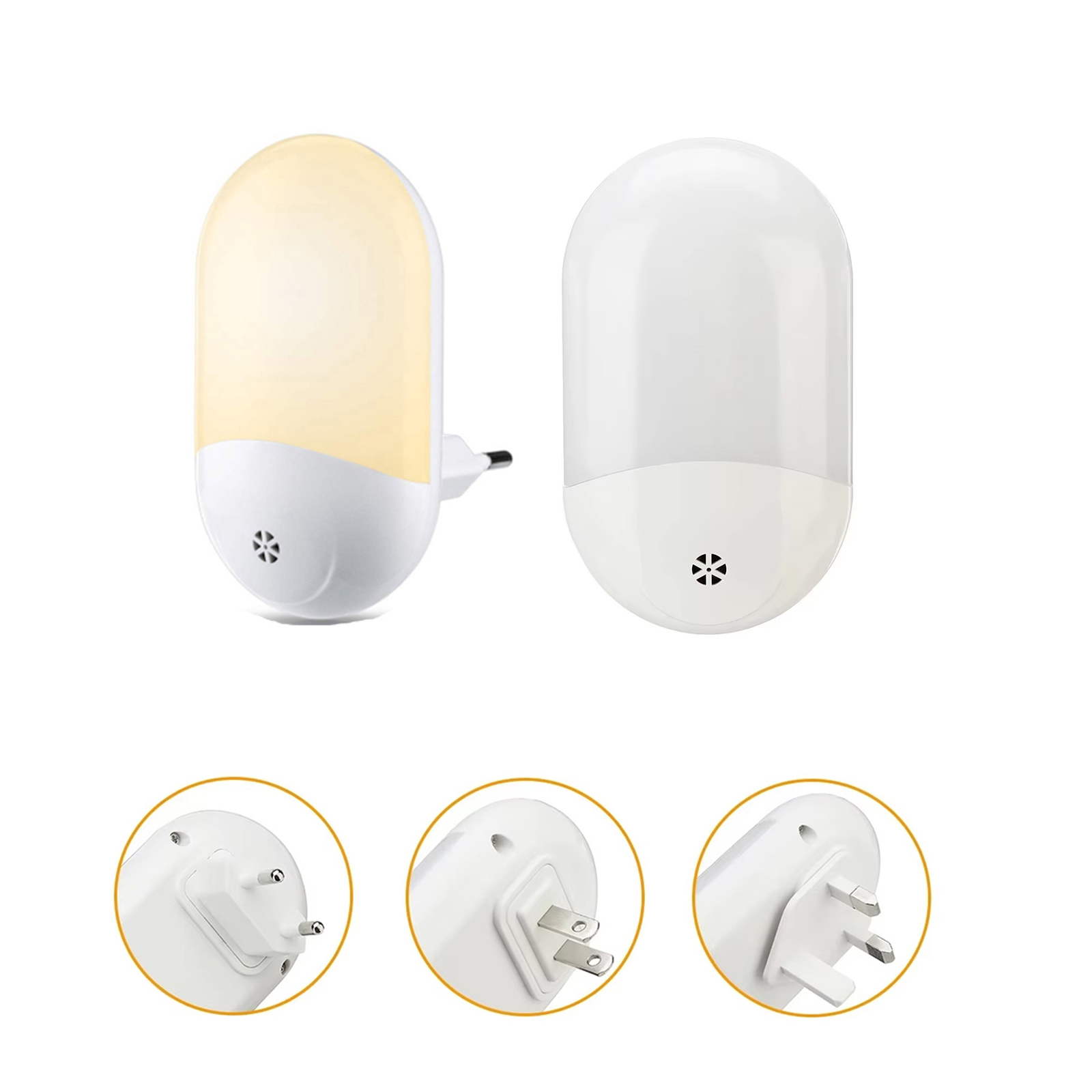 Dusk To Dawn Bulb - ไฟกลางคืน LED Dusk TO Dawn เซ็นเซอร์อัตโนมัติข้างเตียงการป้องกันไร้สายวอร์มไวท์วันประหยัดพลังงานไฟห้องโคมไฟตู้
