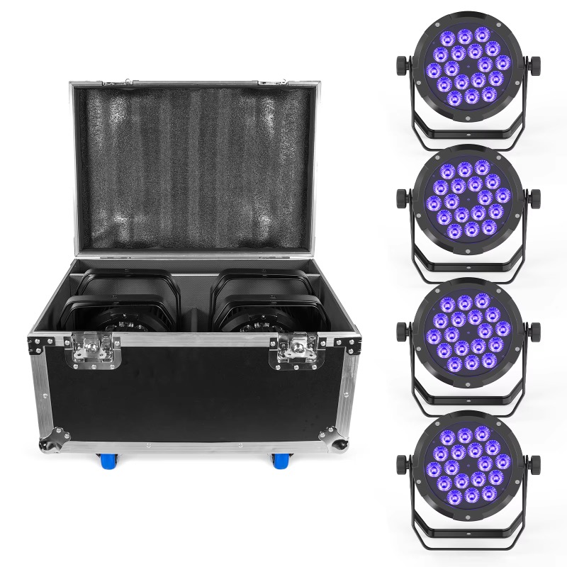 Outdoor Lighting Ip65 - ไฟพาร์กันน้ำ 4 ชิ้น 18x10W IP65 RGBW