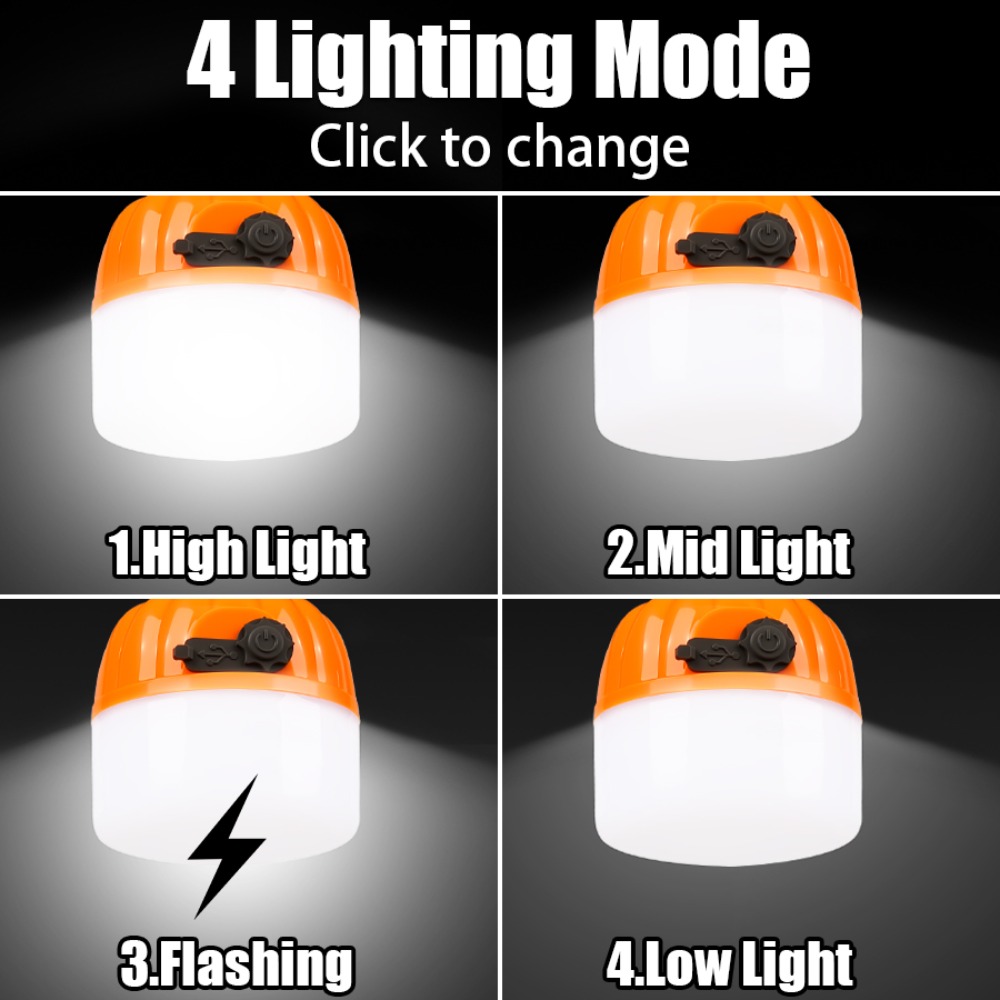โคมไฟตั้งแคมป์ขนาดเล็กแบบพกพา  - Outdoor Lighting Waterproof บทวิจารณ์และราคา