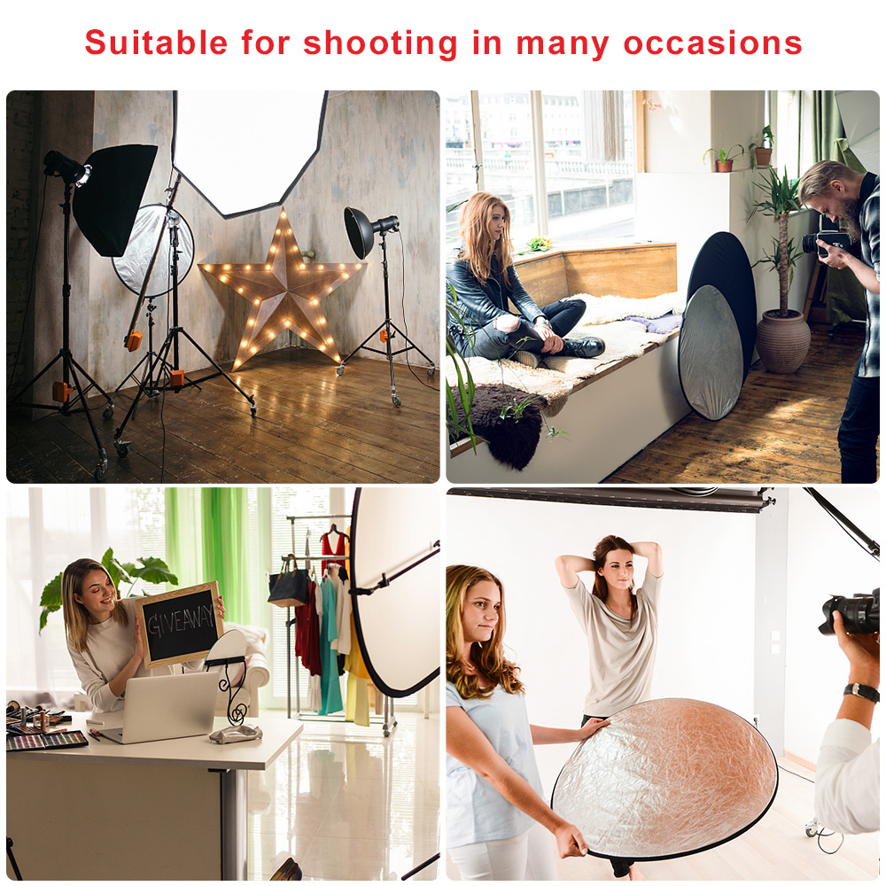 แผ่นสะท้อนแสงสำหรับถ่ายภาพแบบก - Outdoor Lighting Kit Photography บทวิจารณ์และราคา