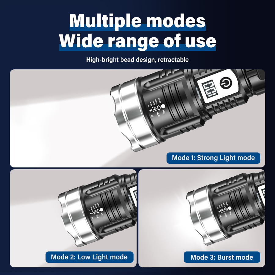 ไฟฉาย LED กำลังสูง 200000LM แบ - Outdoor Lighting Types บทวิจารณ์และราคา
