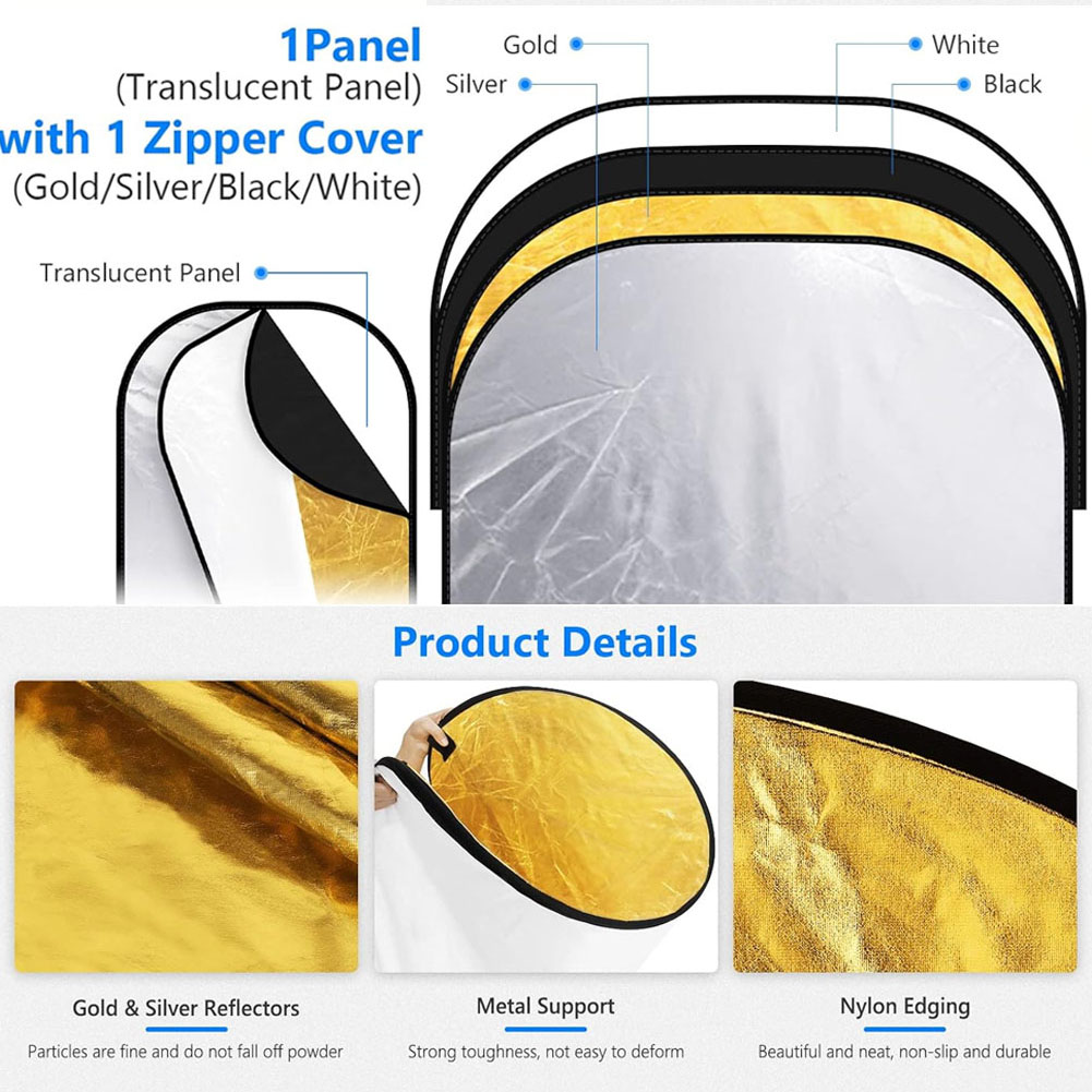 ERIKOLE 5-in-1 การถ่ายภาพ Refl - Outdoor Lighting Kit Photography บทวิจารณ์และราคา