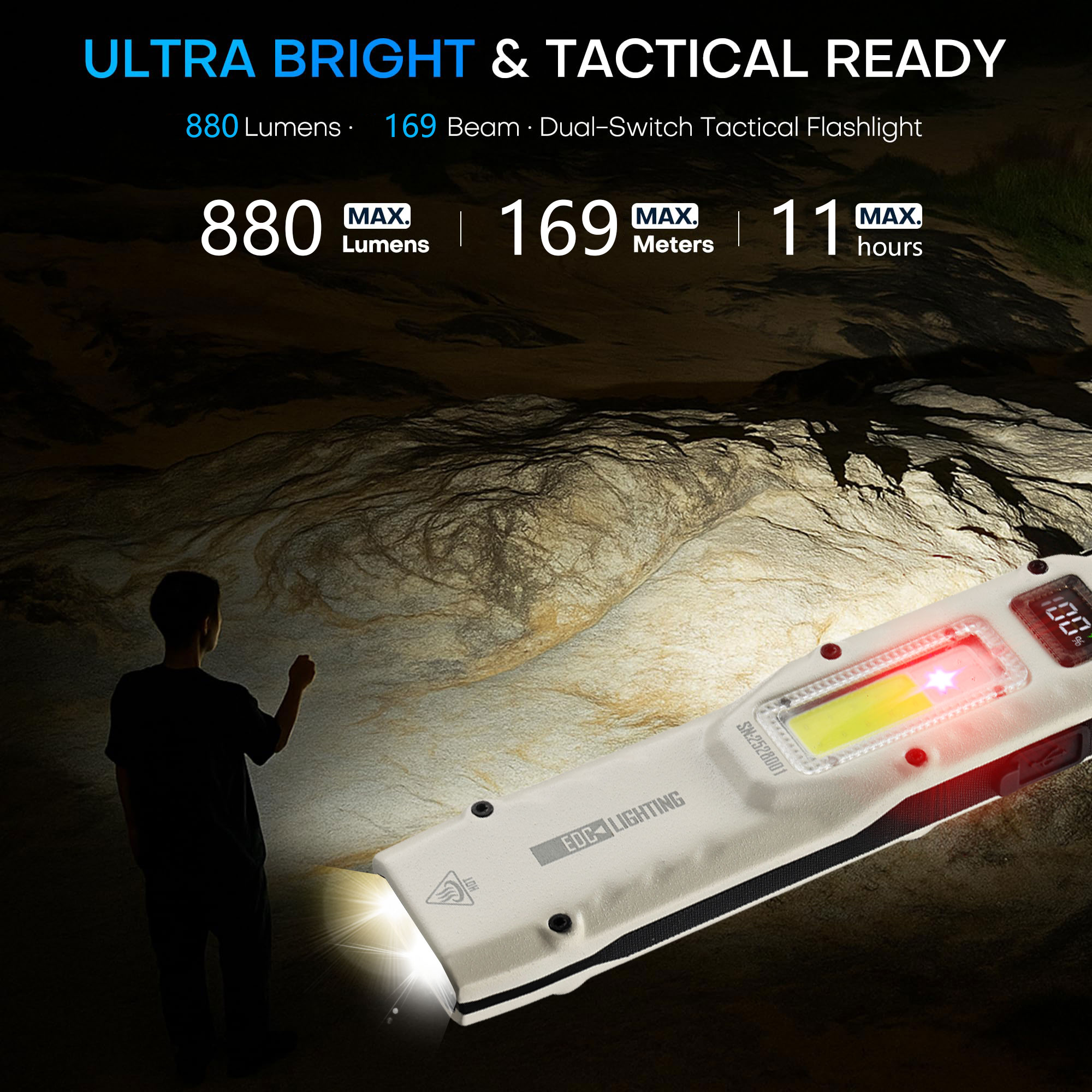 แบบพกพา 880LM YEMAO M28 Ultra- - Outdoor Lighting Beacon บทวิจารณ์และราคา