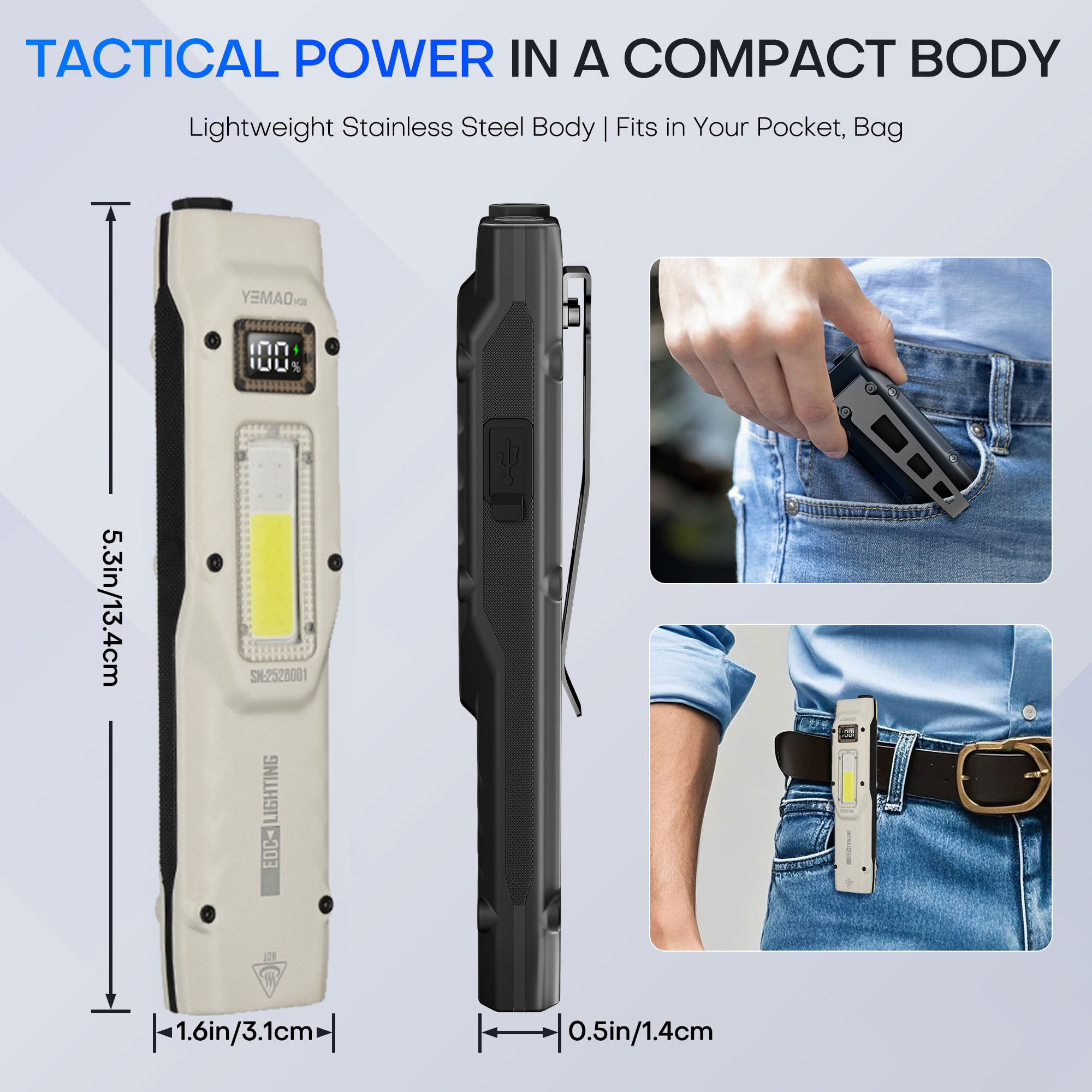 แบบพกพา 880LM YEMAO M28 Ultra- - Outdoor Lighting Beacon บทวิจารณ์และราคา