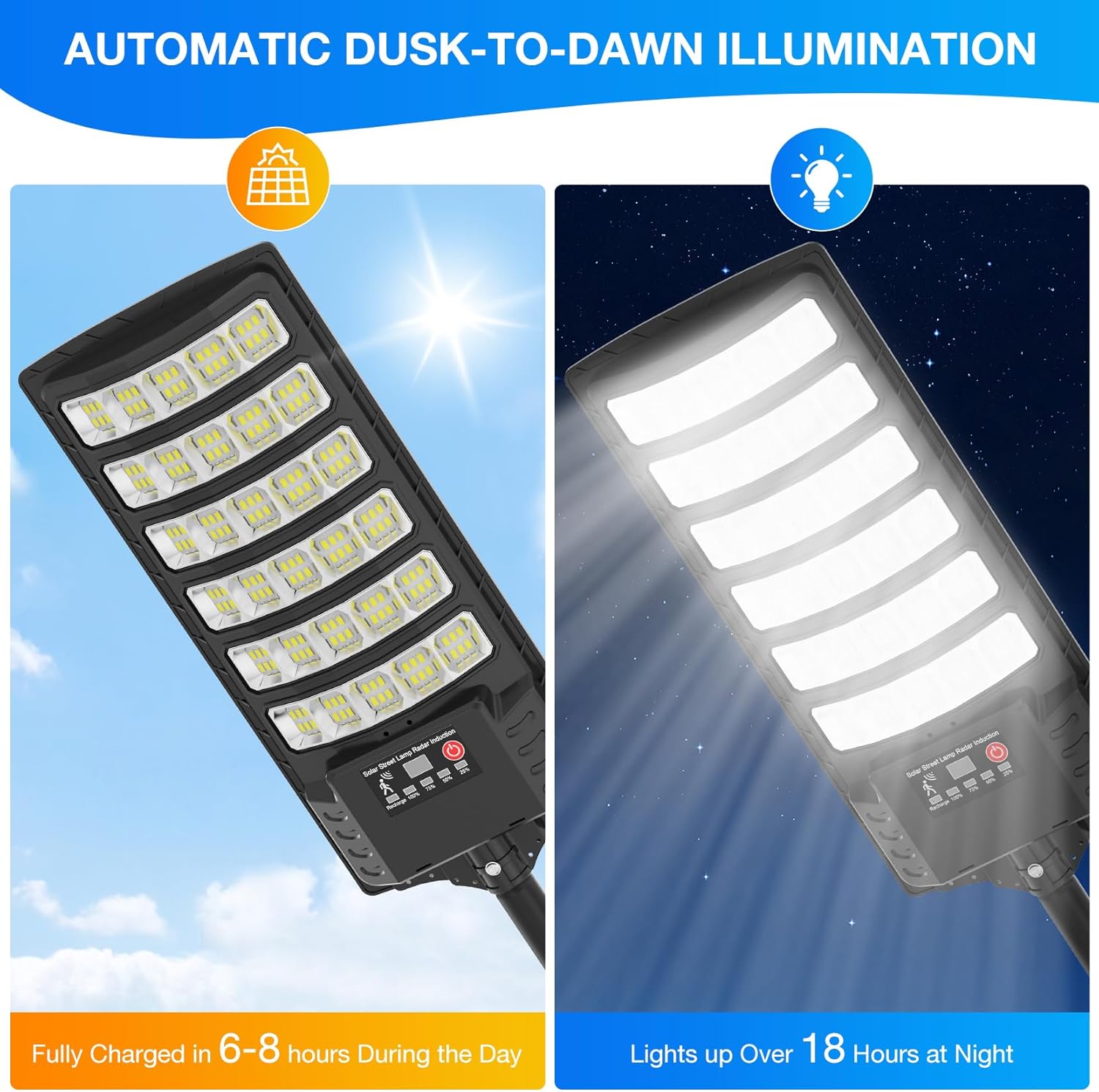 ไฟถนนพลังงานแสงอาทิตย์แบบติดตั - Dusk To Dawn Bulb บทวิจารณ์และราคา