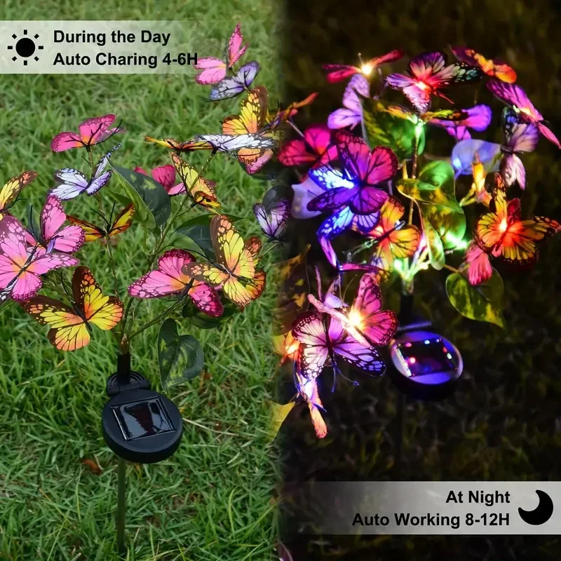 พลังงานแสงอาทิตย์ LED สวนผีเสื - Outdoor Lighting Led Fixtures บทวิจารณ์และราคา