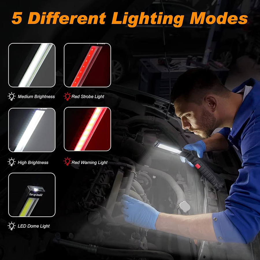 ไฟฉาย LED แบบพกพาพร้อมตะขอแม่เ - Outdoor Lighting Types บทวิจารณ์และราคา