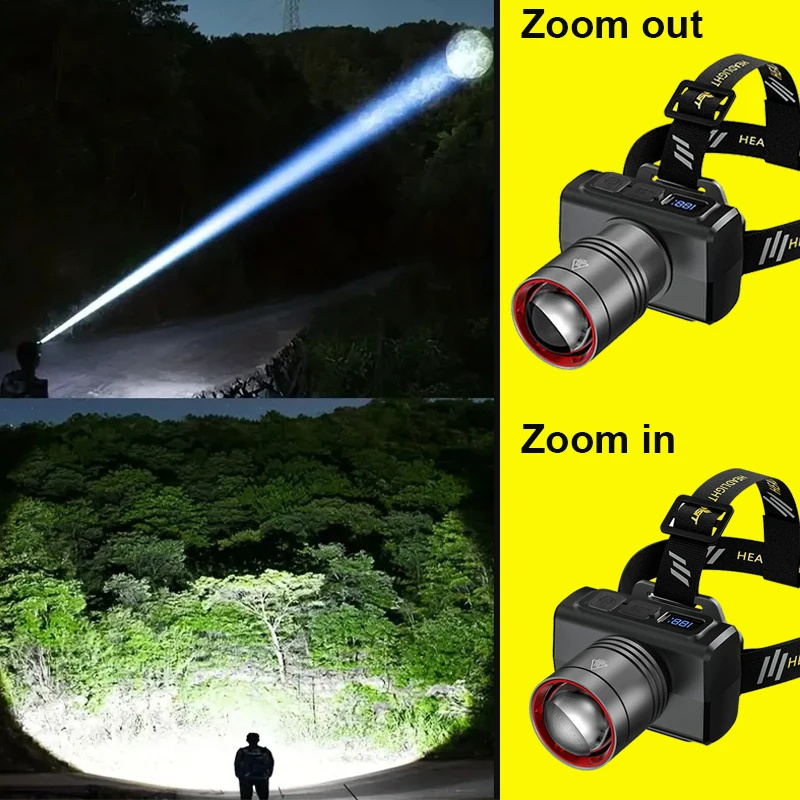 ไฟฉายคาดศีรษะแบบชาร์จไฟได้ LED - Outdoor Lighting Sensor บทวิจารณ์และราคา