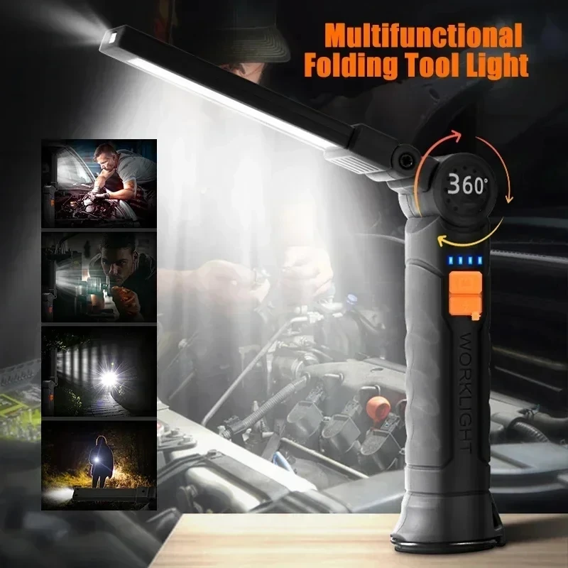 ไฟฉาย LED แบบพกพา COB ชาร์จไฟผ - Outdoor Lighting Types บทวิจารณ์และราคา
