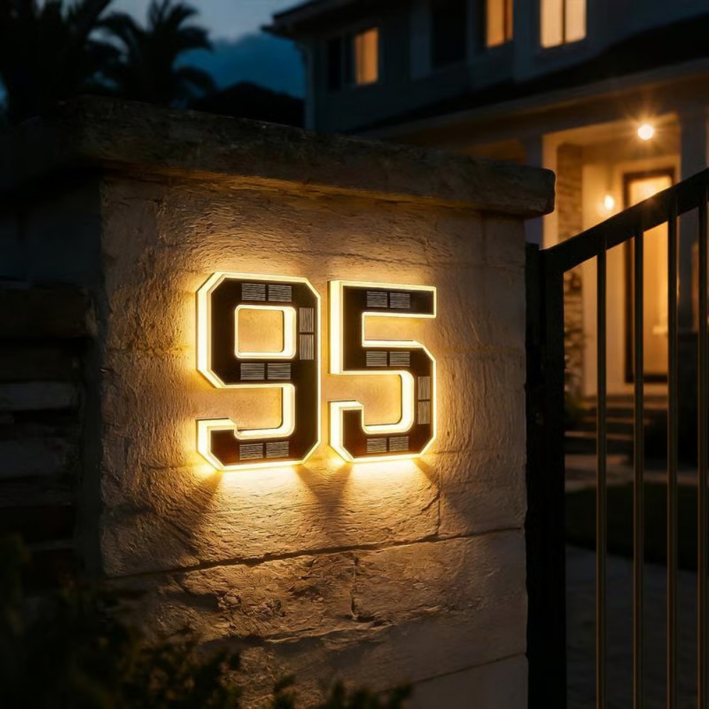 ป้ายเลขที่บ้านพลังงานแสงอาทิตย - Outdoor Lighting Led Fixtures บทวิจารณ์และราคา