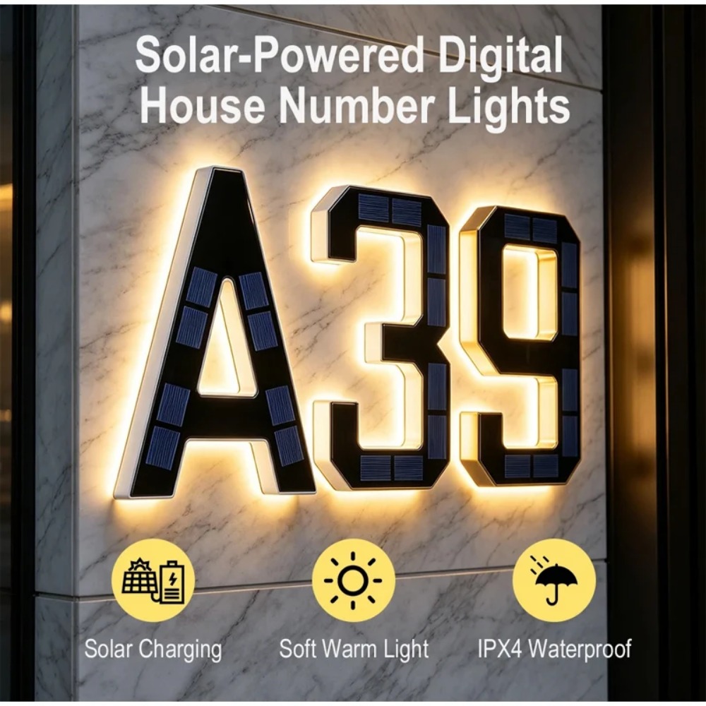 ป้ายเลขที่บ้านพลังงานแสงอาทิตย - Outdoor Lighting Led Fixtures บทวิจารณ์และราคา
