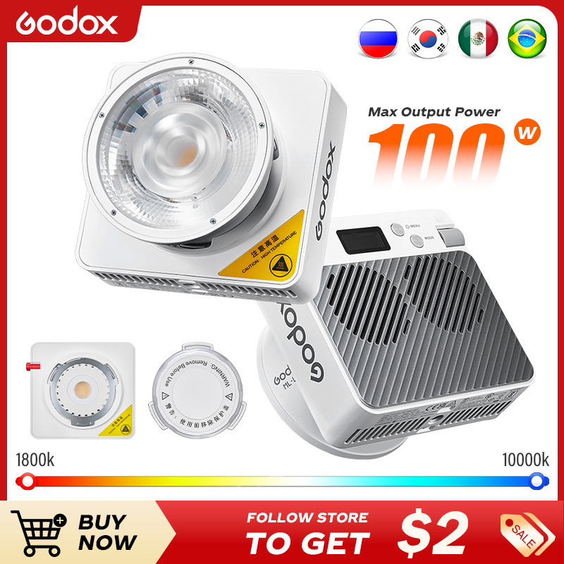Godox ใหม่ ML100R แบบพกพา RGB  - Outdoor Lighting Kit Photography บทวิจารณ์และราคา