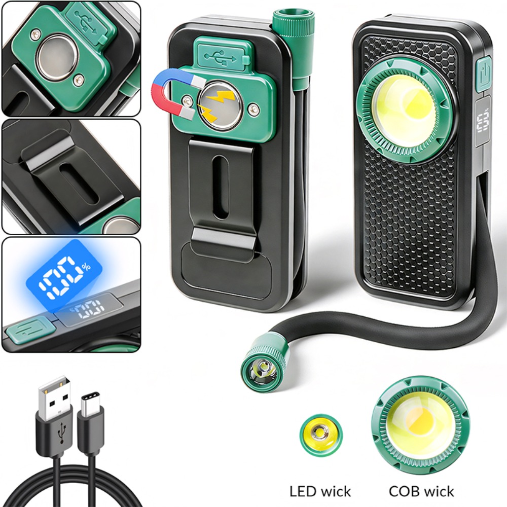 ไฟฉายแม่เหล็กแบบใหม่พร้อมคลิปห - Outdoor Lighting Usb บทวิจารณ์และราคา