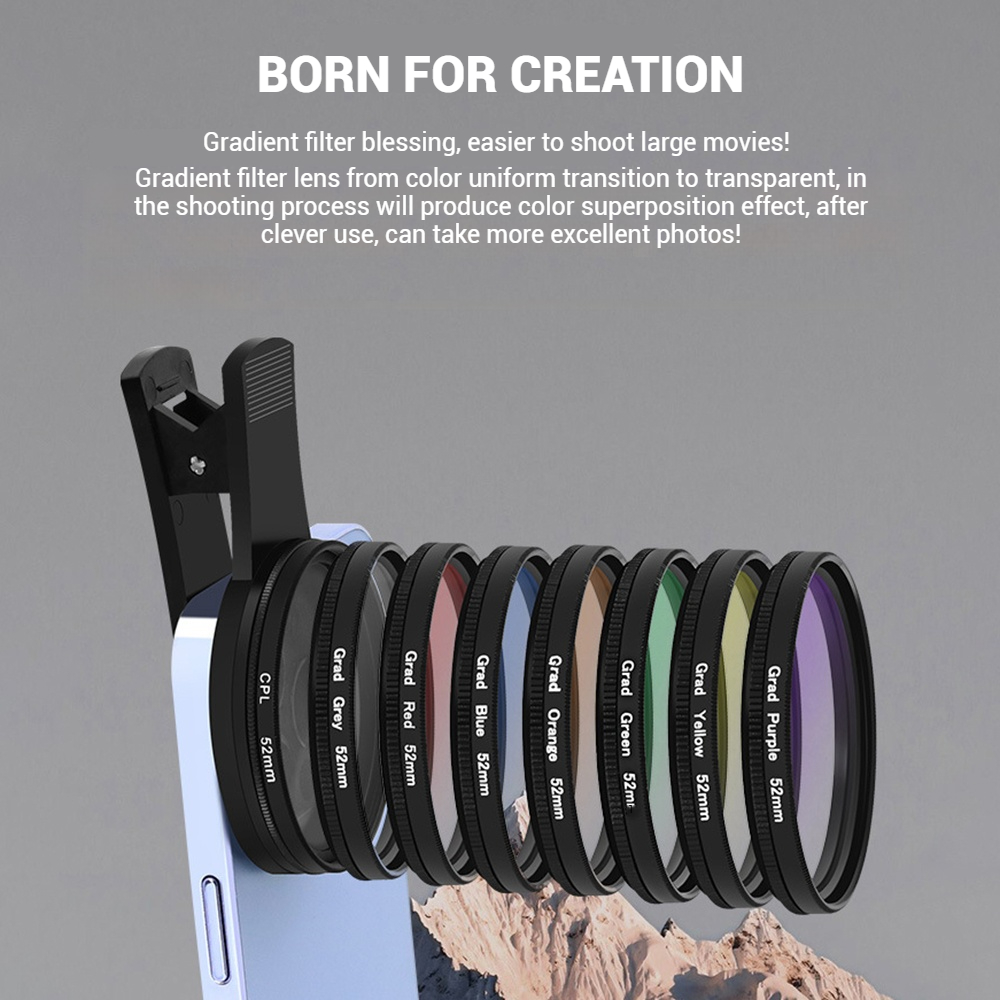 ชุดฟิลเตอร์กล้องสมาร์ทโฟนแบบหน - Outdoor Lighting Kit Photography บทวิจารณ์และราคา