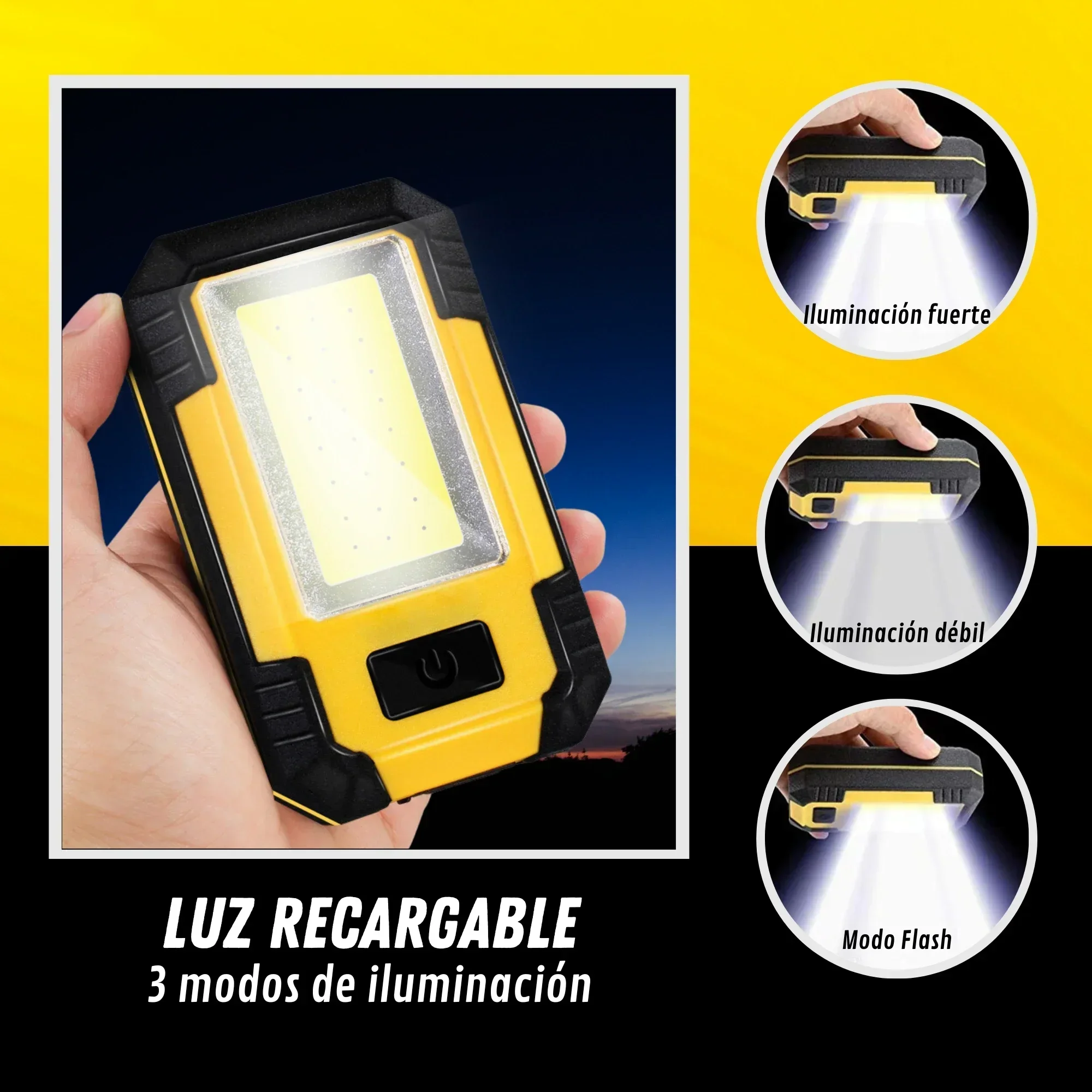 ไฟฉายชาร์จได้ 4000mAh แสงสว่าง - Outdoor Lighting Beacon บทวิจารณ์และราคา