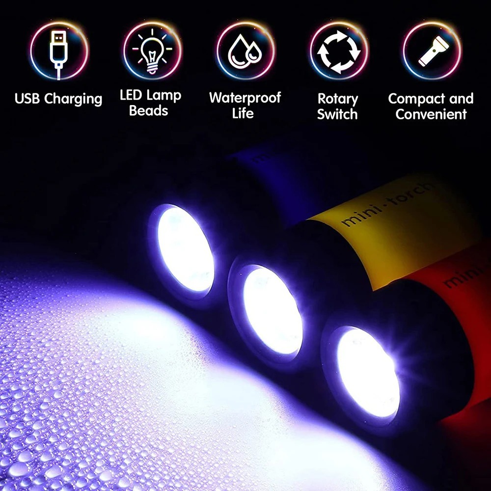 USB ชาร์จไฟได้ ไฟฉายขนาดเล็กสำ - Outdoor Lighting Usb บทวิจารณ์และราคา
