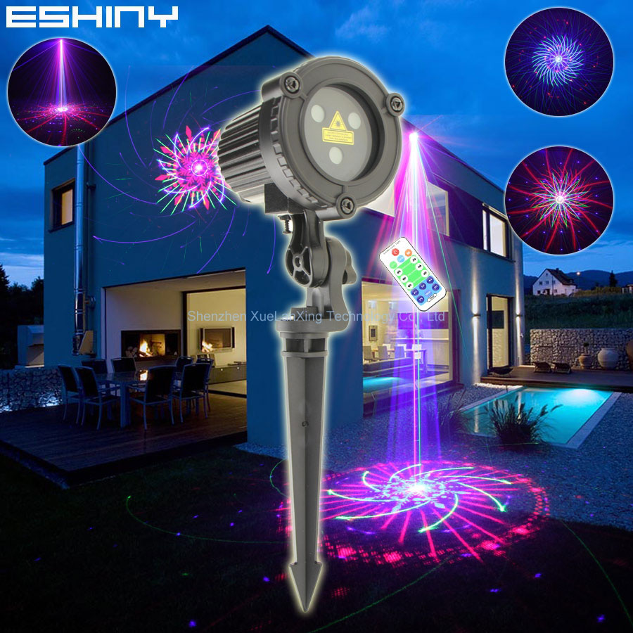 Eshiny โปรเจ็คเตอร์เลเซอร์ RGB - Outdoor Lighting With Outlet บทวิจารณ์และราคา