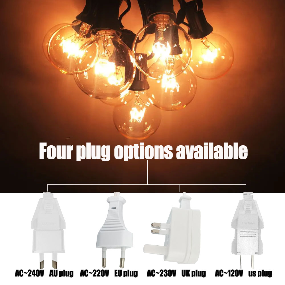 ไฟประดับแบบวินเทจ G40 หลอดใส ค - Outdoor Lighting Vintage บทวิจารณ์และราคา