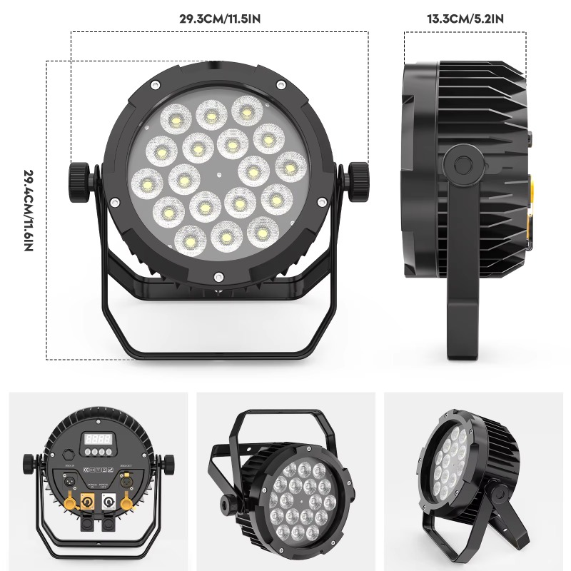 ไฟพาร์กันน้ำ 4 ชิ้น 18x10W IP6 - Outdoor Lighting Ip65 บทวิจารณ์และราคา