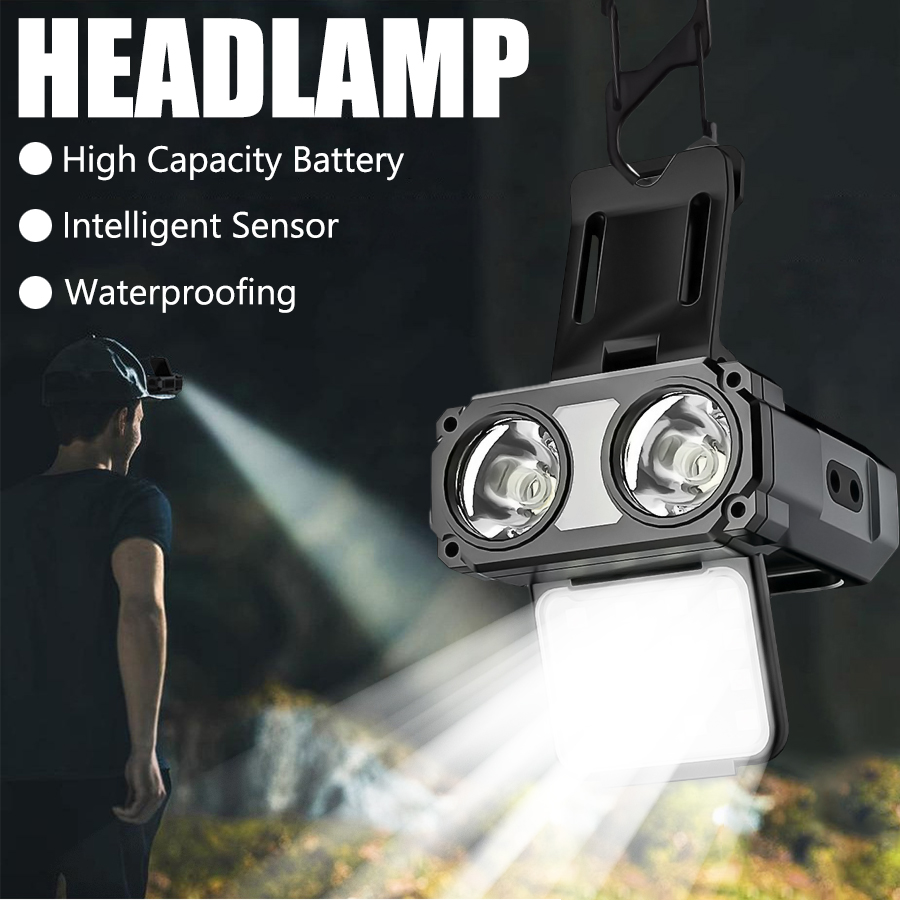 ไฟฉายคาดศีรษะแบบหนีบหมวก LED C - Outdoor Lighting Usb บทวิจารณ์และราคา