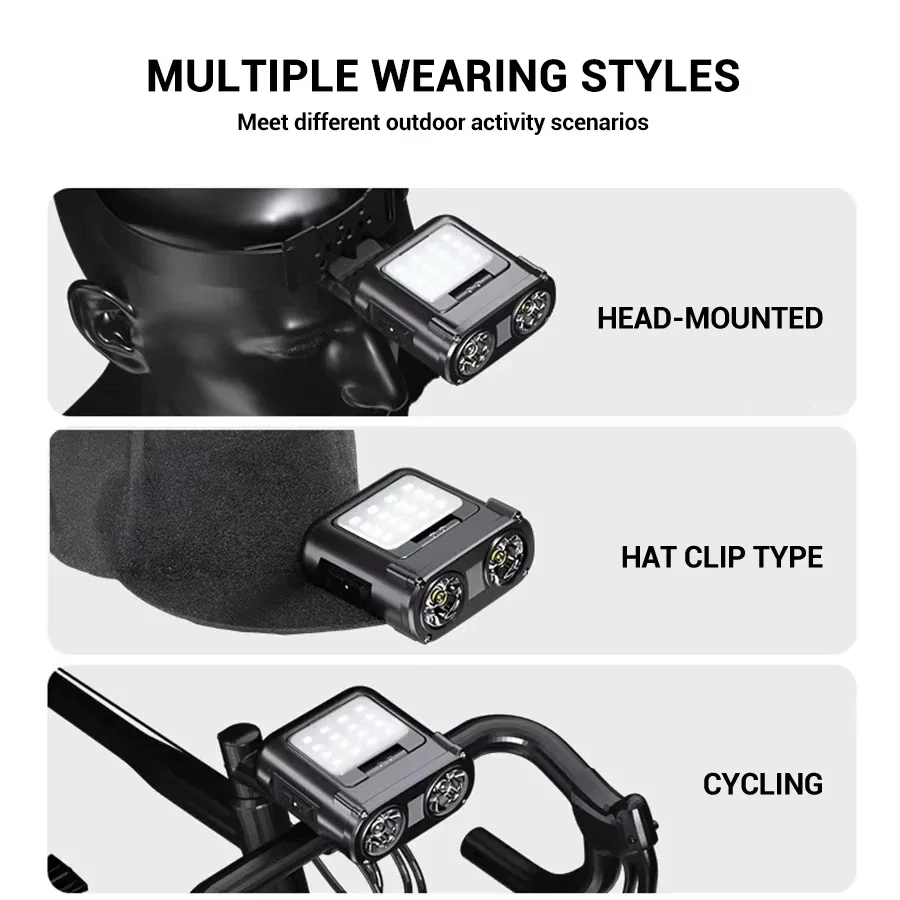 ไฟฉายคาดศีรษะแบบหนีบหมวก LED C - Outdoor Lighting Usb บทวิจารณ์และราคา