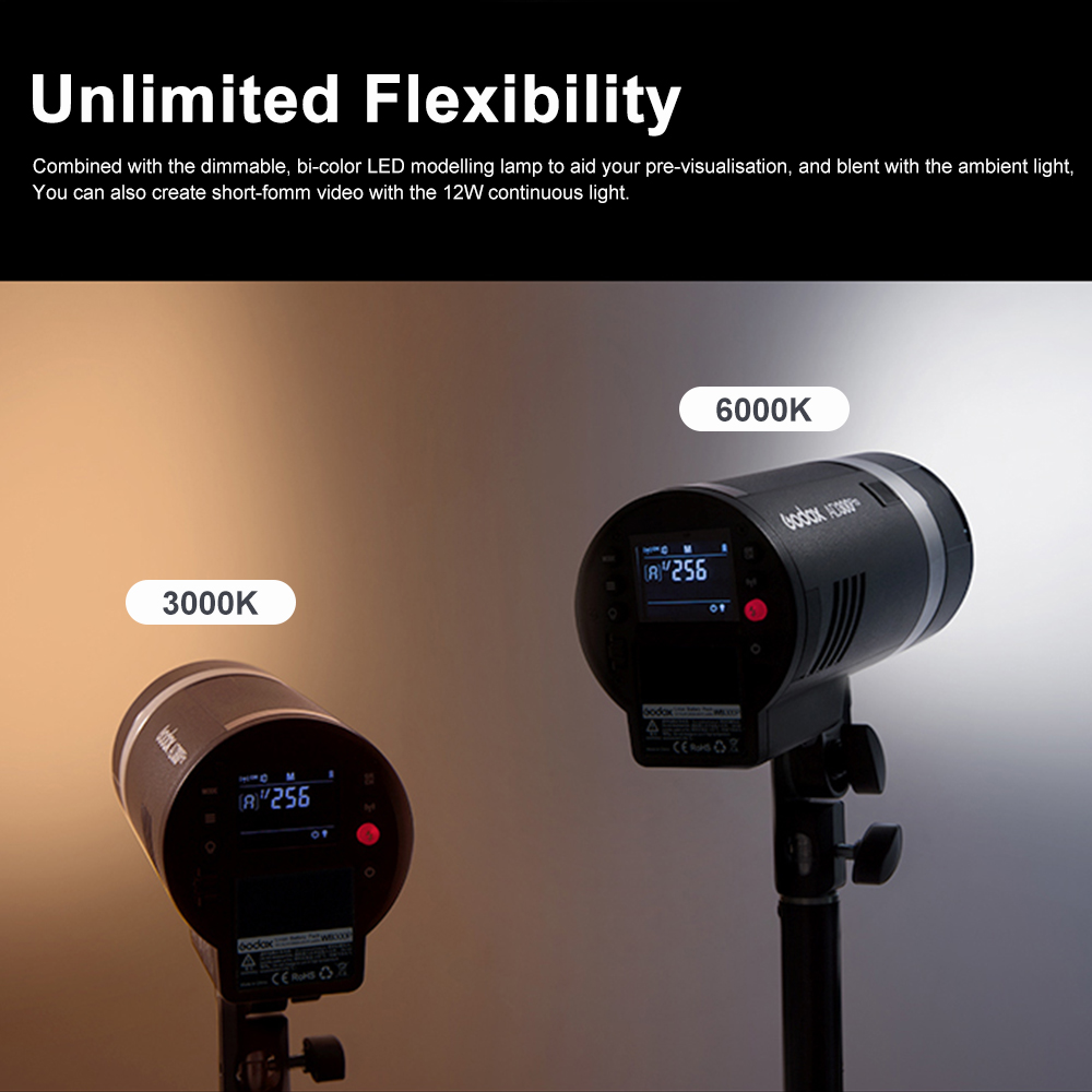 แฟลช Godox AD300Pro สำหรับใช้ง - Outdoor Lighting Kit Photography บทวิจารณ์และราคา