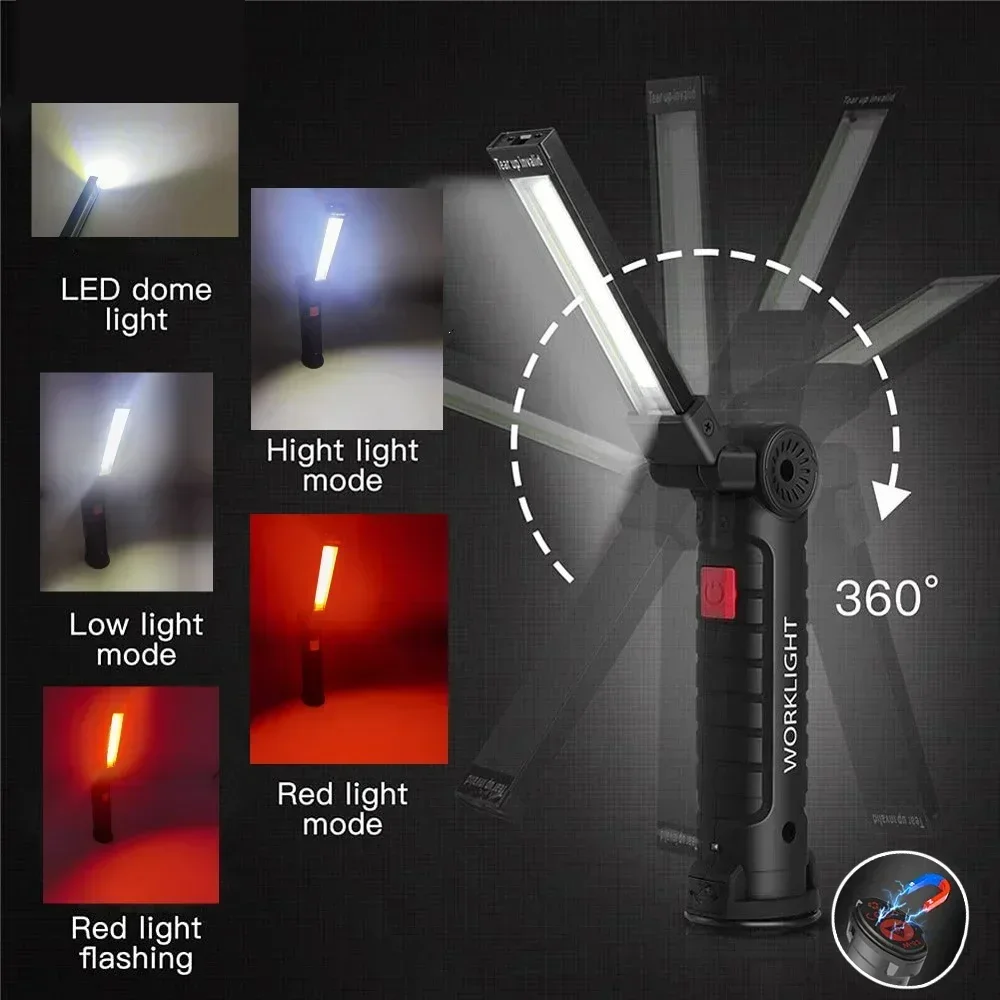 ไฟฉาย LED COB แบบชาร์จไฟได้ผ่า - Outdoor Lighting Types บทวิจารณ์และราคา