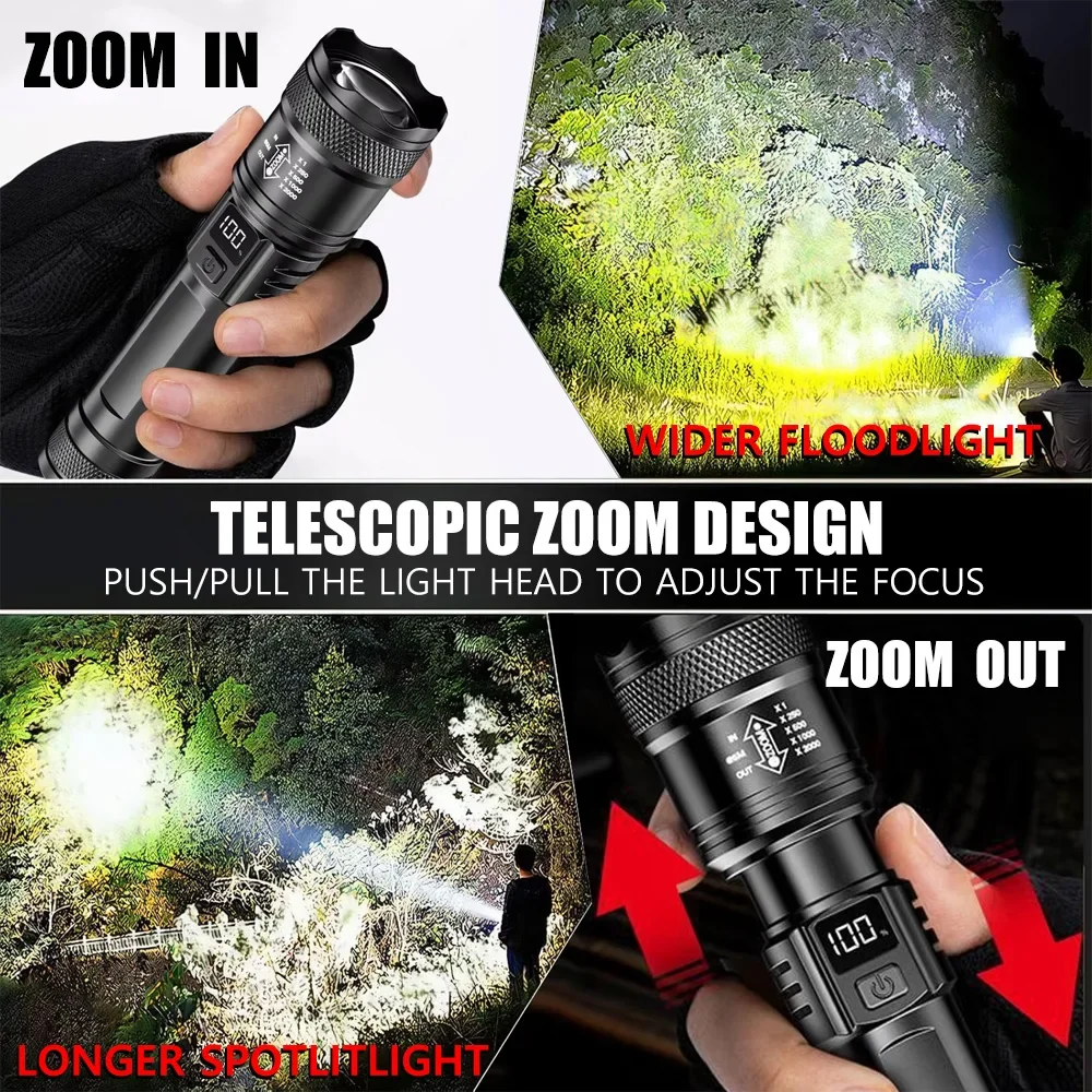 ไฟฉาย LED แบบชาร์จไฟได้ ไฟฉายซ - Outdoor Lighting B&Q บทวิจารณ์และราคา