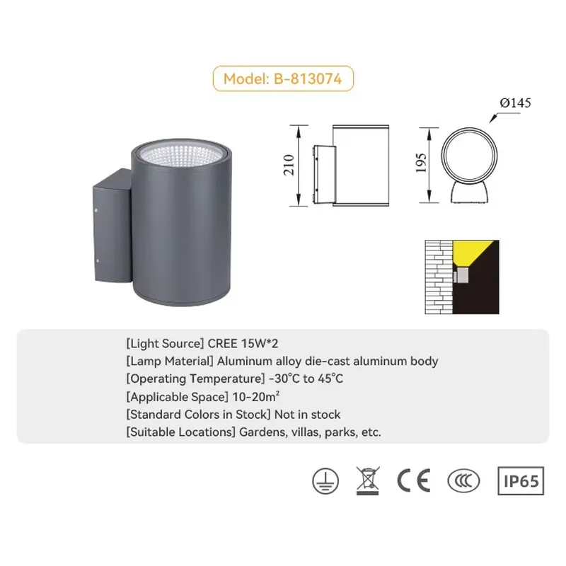 โคมไฟติดผนังแบบขายส่ง ดีไซน์สว - Outdoor Lighting Waterproof บทวิจารณ์และราคา