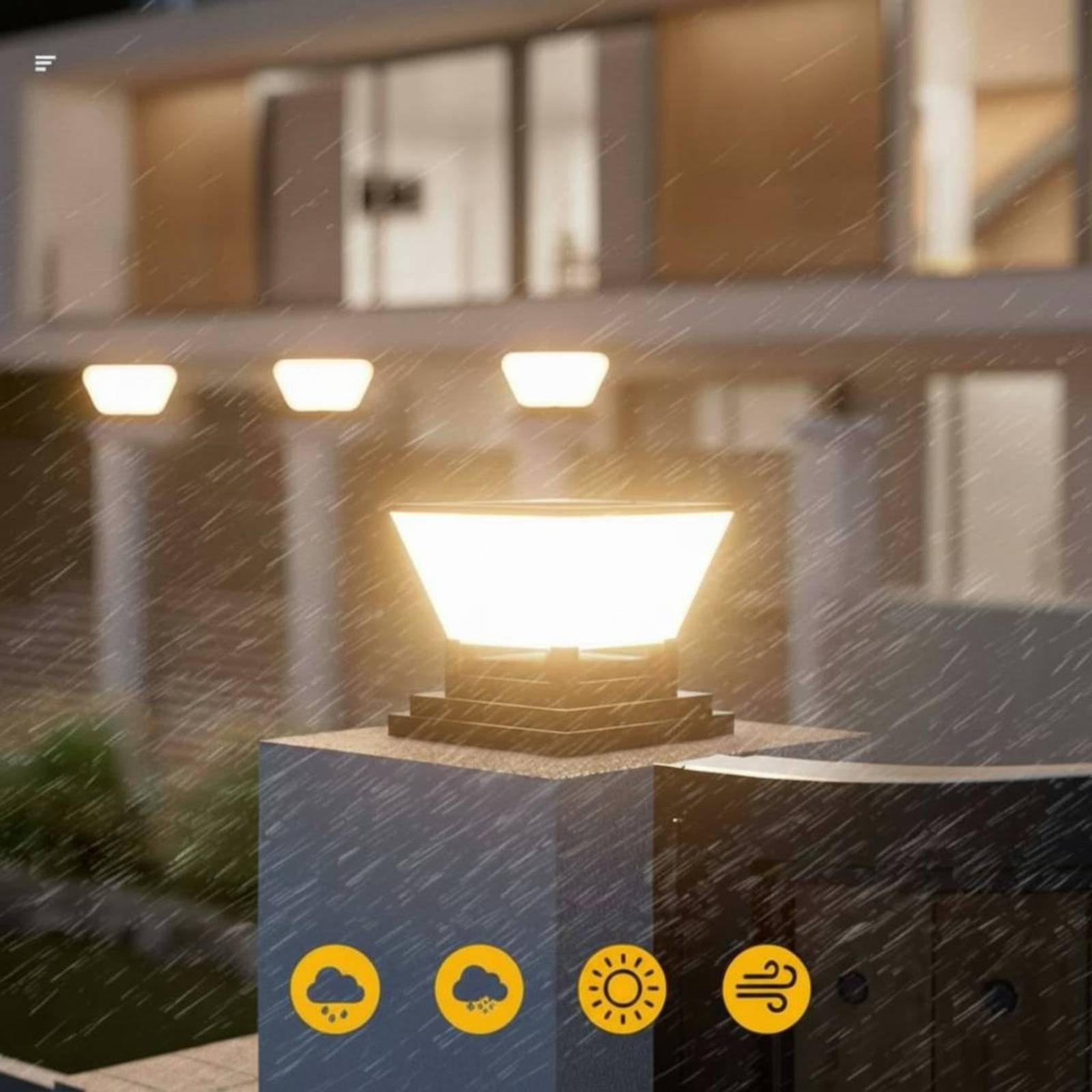 ไฟเสาโซลาร์เซลล์ ไฟรั้วโซลาร์เ - Outdoor Lighting Ip65 บทวิจารณ์และราคา